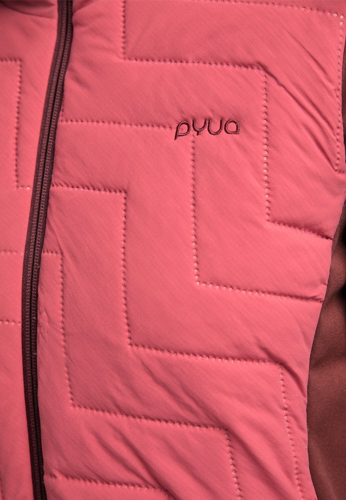 Damen Isolationsjacke BLAZE - mahogany red/ dark rose