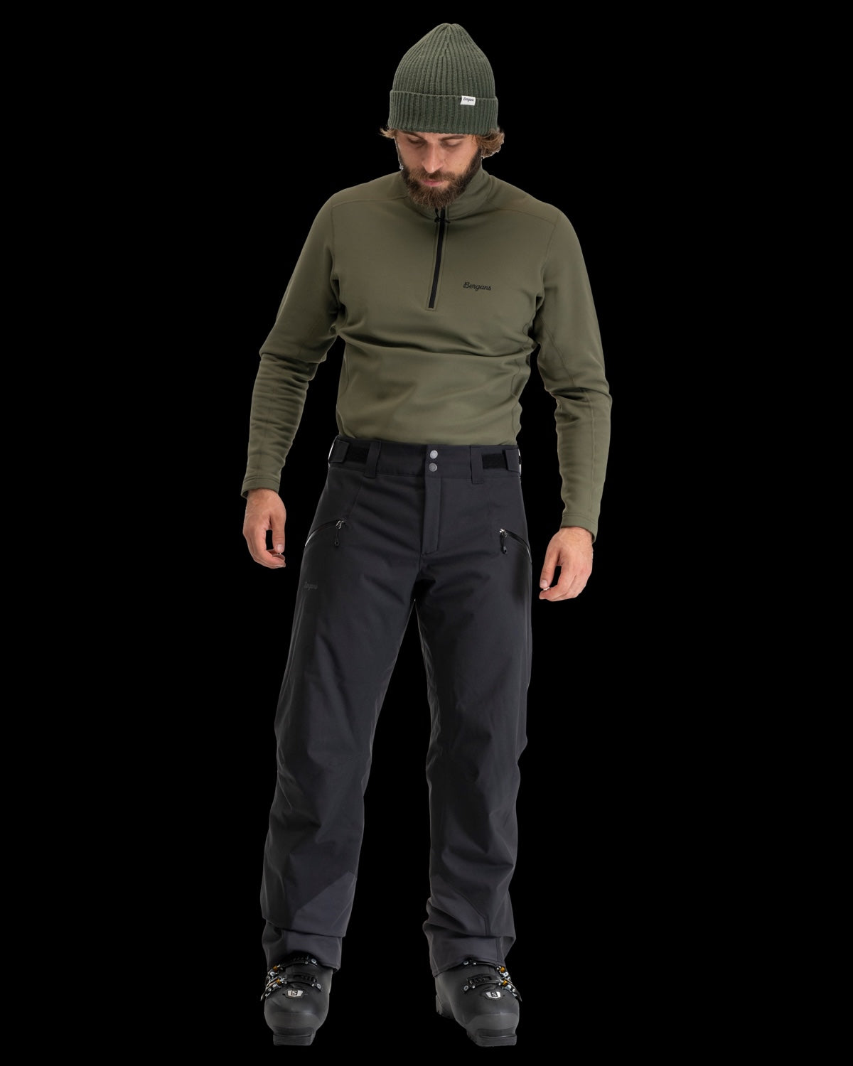 Herren Skihose Oppdal Insulated Shell Pants - Black