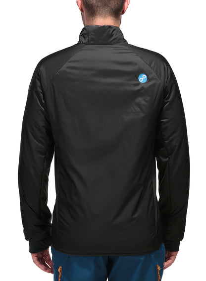 Herren Isolationsjacke BASK-Y - almost black/ magnet grey melange