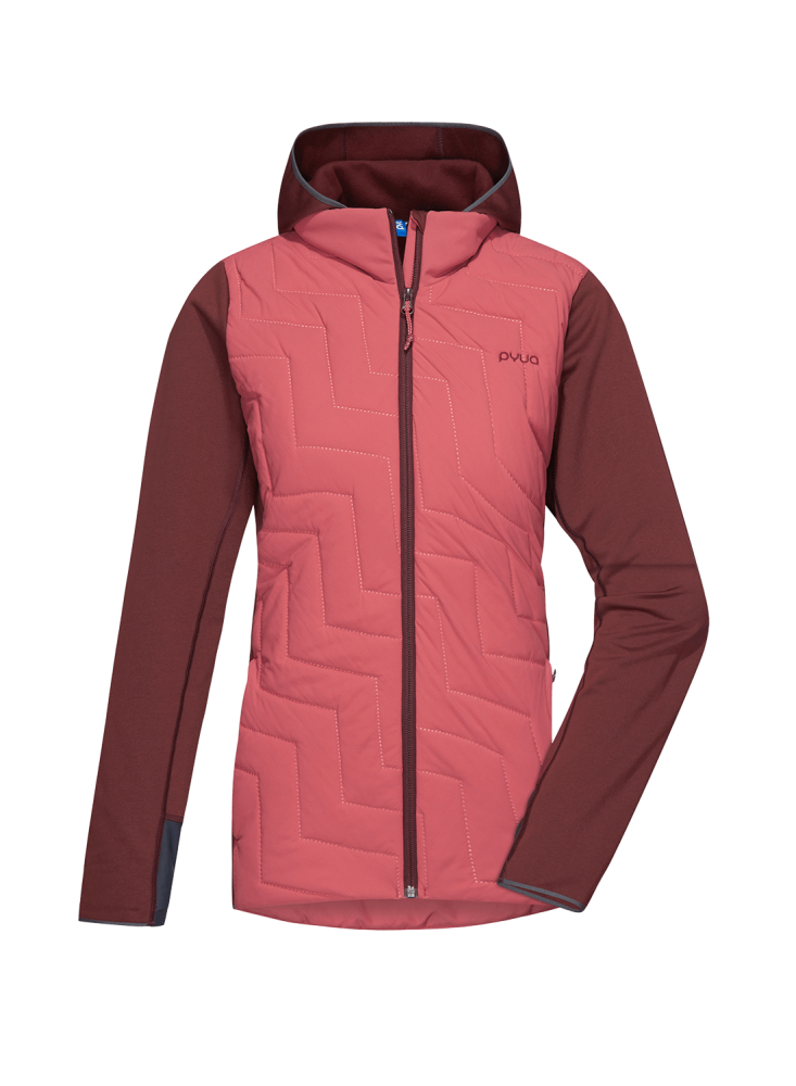 Damen Isolationsjacke BLAZE - mahogany red/ dark rose