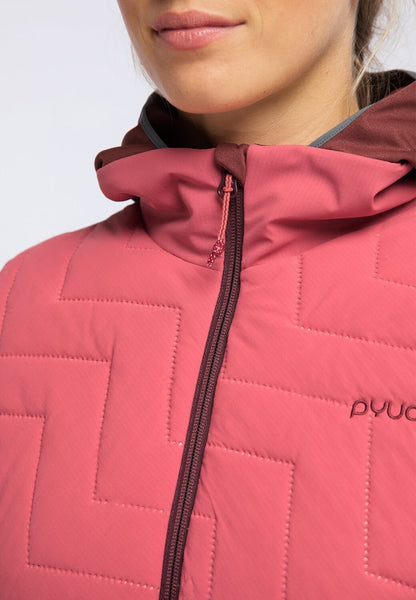Damen Isolationsjacke BLAZE - mahogany red/ dark rose
