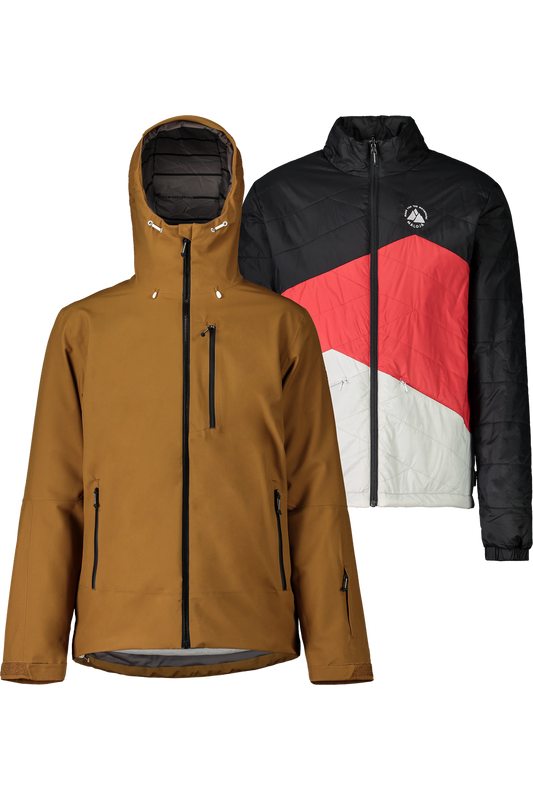Herren Skijacke KöbiM. 3-in-1 walnut