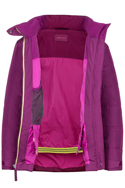 Mädchen Skijacke VAL D´SERE - deep plum