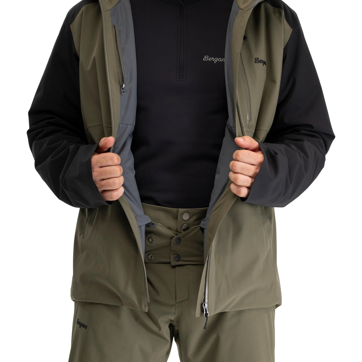 Herren Skijacke Oppdal Insulated Shell Jacket - Pine Forest / Black