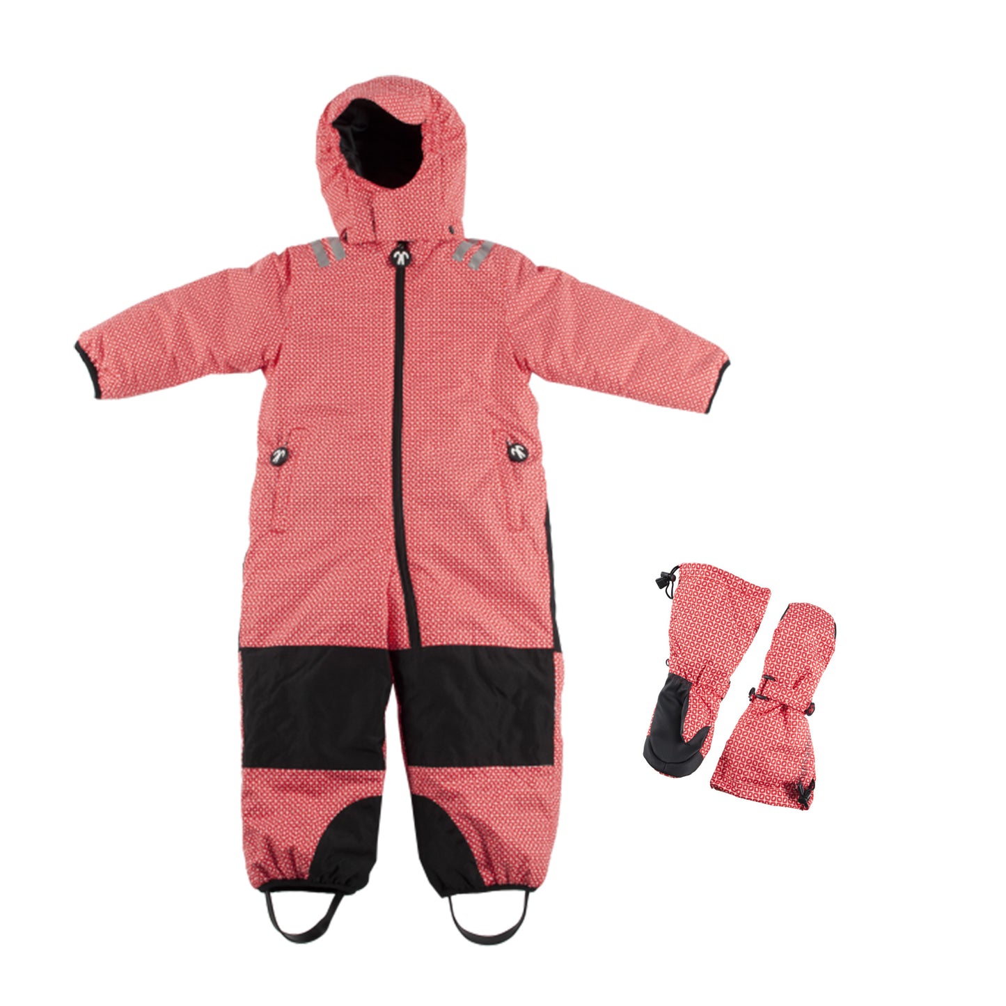 Kids Snowsuit Set - TODDLER - funky red