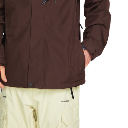 Herren Snowboardjacke DUA INS GORE-TEX Jacket - Brown