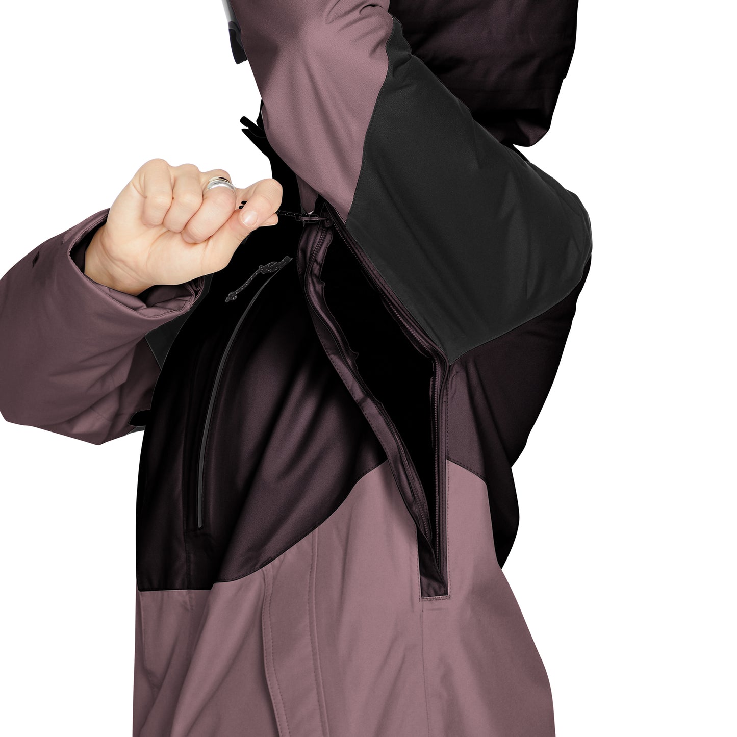 Damen Skijacke ARIS INS GORE-TEX Jacket - Black Plum