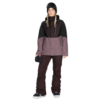Damen Skijacke ARIS INS GORE-TEX Jacket - Black Plum