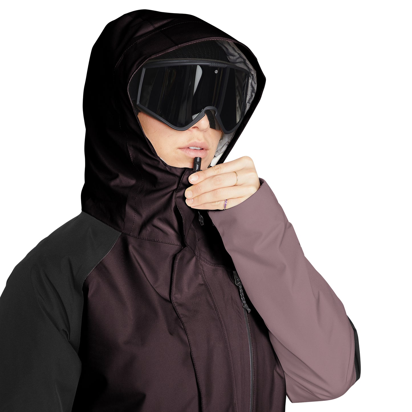 Damen Skijacke ARIS INS GORE-TEX Jacket - Black Plum