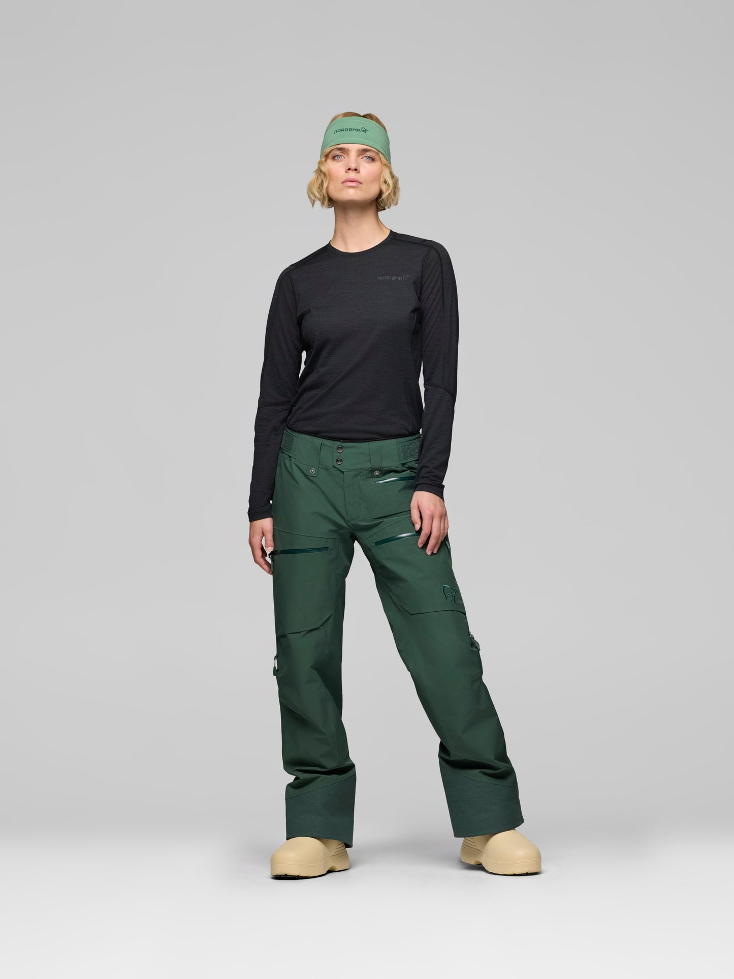 Damen Skihose LOFOTEN Insulated Gore-Tex - Jungle Green