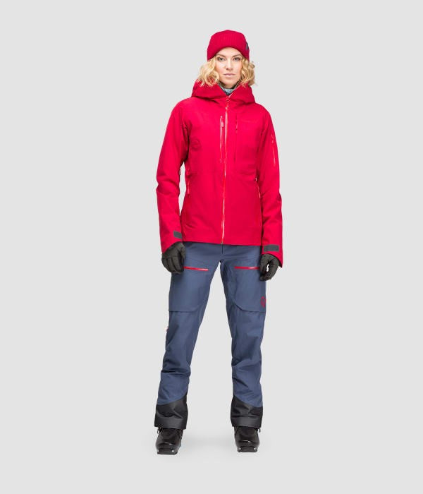 Damen Skijacke LOFOTEN - jester red