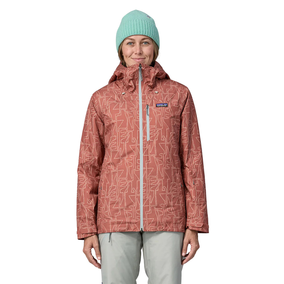 Damen Skijacke Powder Town - Passage: Burl Red