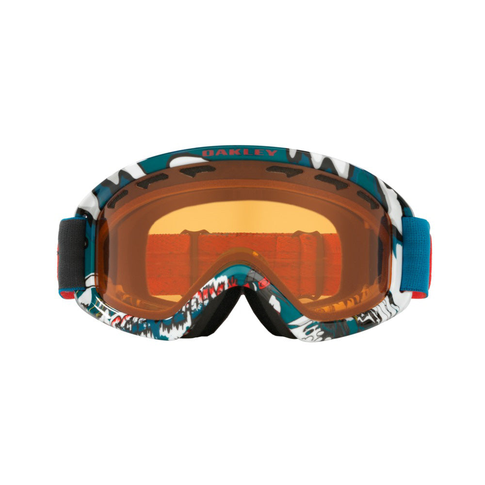 Oakley O Frame 2.0 XS Snow Goggle OO7048-08 - Shady Trees Blue Red - Persimmon