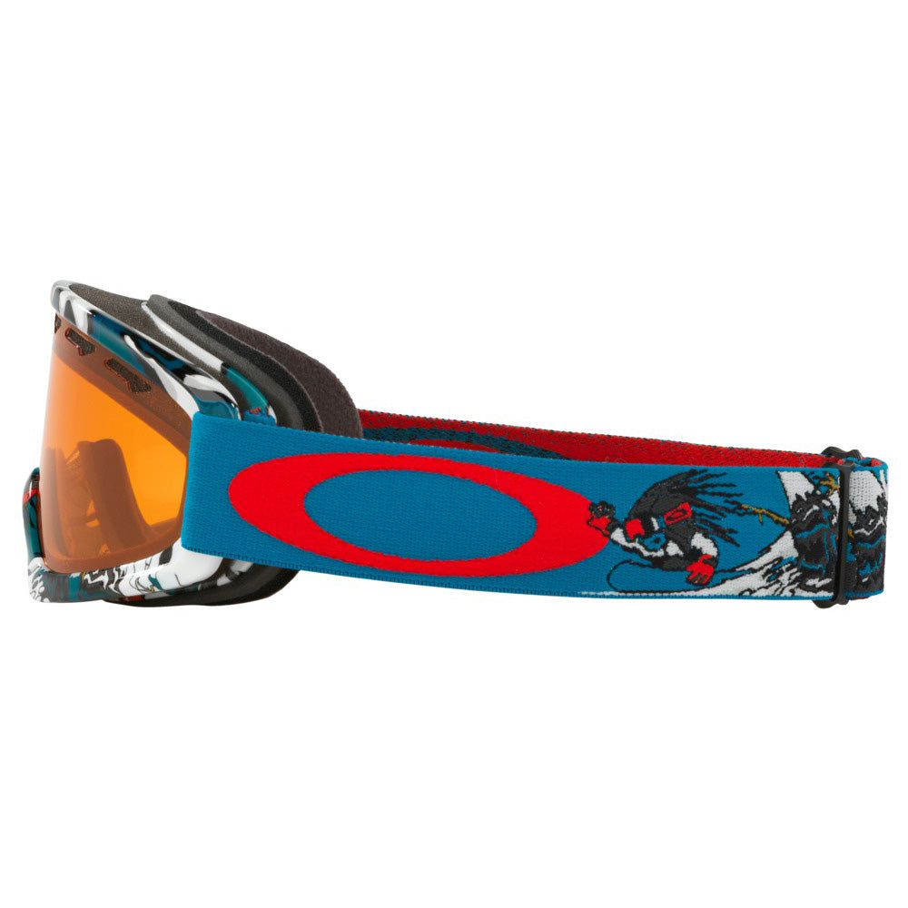 Oakley O Frame 2.0 XS Snow Goggle OO7048-08 - Shady Trees Blue Red - Persimmon
