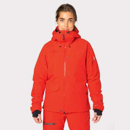 Damen Skijacke Arosa - Red Glow